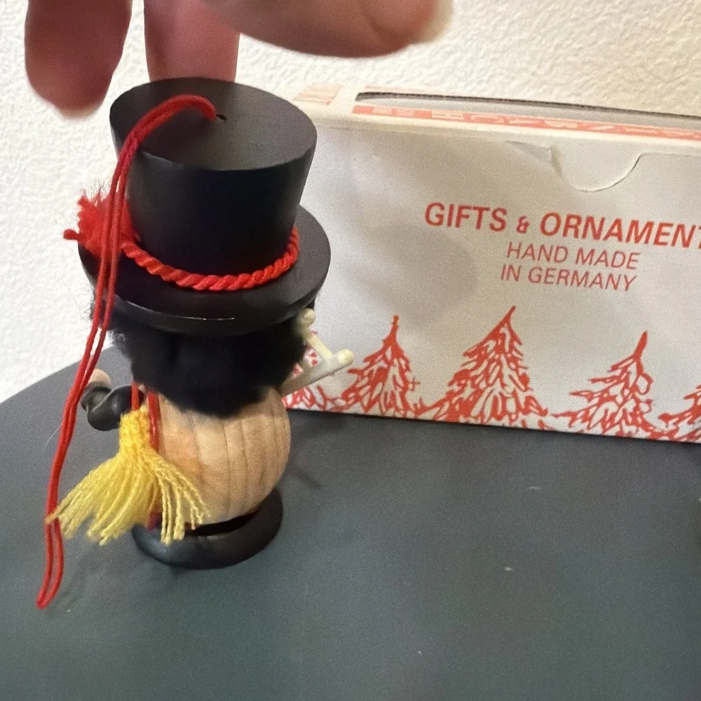 Two Steinbach Chimney Sweeps Ornaments Brothers Erzgebirge Schornsteinfeger Vtg